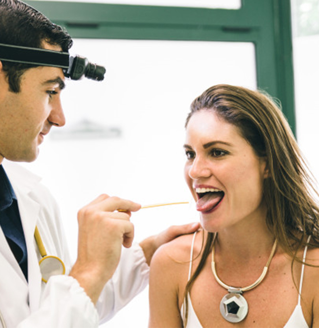 Consulta médica otorrinolaringología